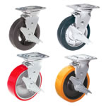 Heavy Load Plate Type Single Brake Type Caster