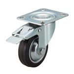 Medium Load Plate Type Single Brake Caster [ZP13A]