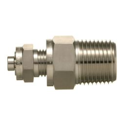 SUS316 Stainless Steel Double Ferrule Fitting Male Drain Plug