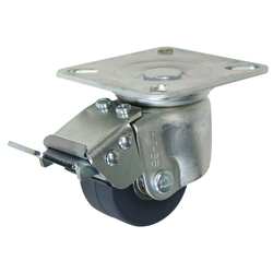 Heavy Load Double Wheel Casters for Low Floors: Model HJTB Bracket Set (No Wheels) 