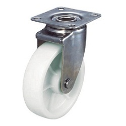 Nylon Caster, Stainless Steel Fitting, Freely Rotating