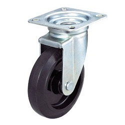 Press-Formed Nylon Wheel, Rubber Casters, Freely Rotating