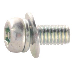 6-Lobe Pan Head Set Screw (Trivalent Chromate/Round with Washers)