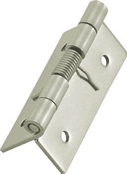 Stainless Steel Spring Hinge, Wooden Screw Mounted Type