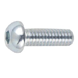 Button bolt with hexagonal hole