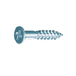 Flat head wood screw (Bright chromate)