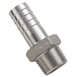 Stainless Steel Screw-in Pipe Fitting, Hose Nipple