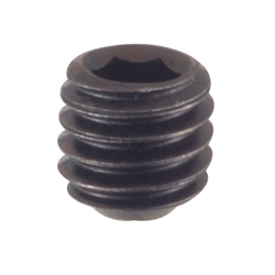 Value Hex Socket Set Screw - Indented Tip, Black Oxide Finish, Sold by the Box