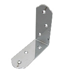 Chromium Metal Bracket, Inward Hinge