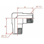 PT Connection Screw-in Type Male 90° Elbow