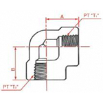 PT Connection Screw Down Female 90° Elbow