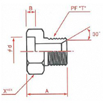 Welding Adapter PF30° MIS Male Welding Connector