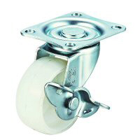 LG-S Model Swivel Wheel Plate Type (With Stopper)