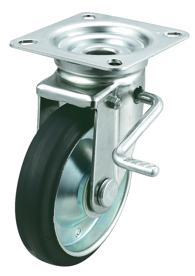 JB Model Swivel Wheel Plate Type (With Double Stopper)