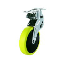 NPR Model Fixed Wheel Plate Type Anti-Static Urethane Foam Wheel