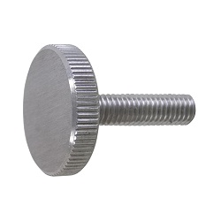 Stainless Steel Knurled Screw Flat Type