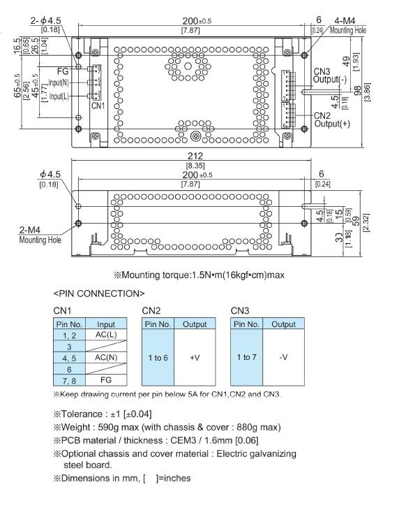 LGA240A Model 240W Single Output 