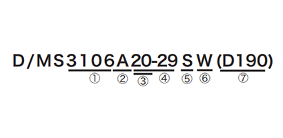 D/MS (D190) plug part number sample