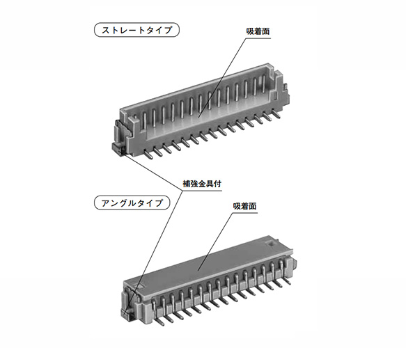 Supports automatic mounting: Features an adsorption type surface for use with automatic mounting equipment