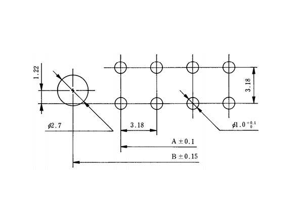 Pin header right-angle type