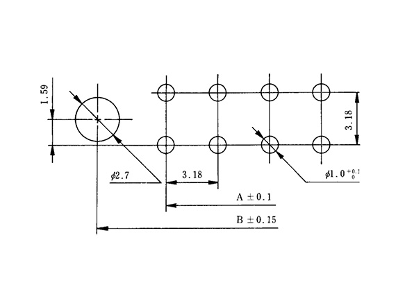 Pin header straight type