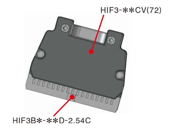 Cover case installation image / HIF3B*-**D-2.54C