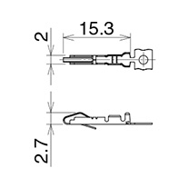 Female contact for signal