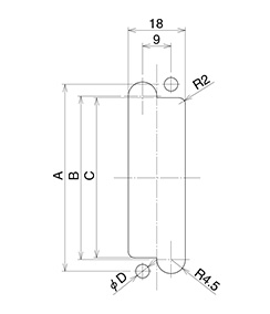 Mounting from rear of panel