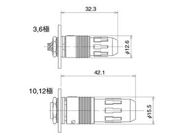 Mating state diagram - 3- and 6-pin and 10- and 12-pin