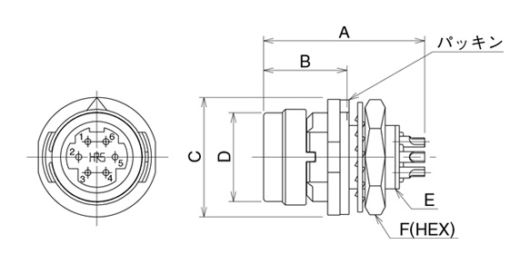 Dimensional drawing of solder type