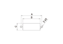 SUMICON 1600 Series crimp type connector mounting hole drilling diagram