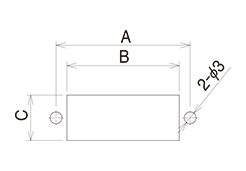 SUMICON 1600 Series DIP type mounting hole drilling diagram