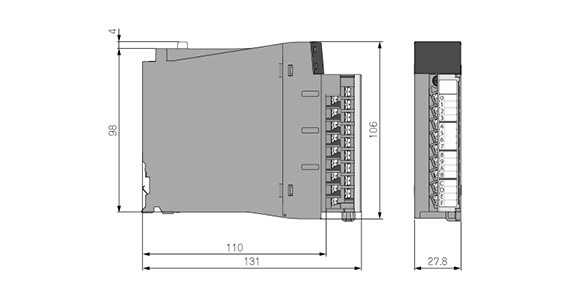 Dimensional drawing of RX10 (Unit: mm)