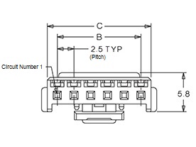 Wire-to-Wire Connector with 2.50 mm Pitch (51103) 