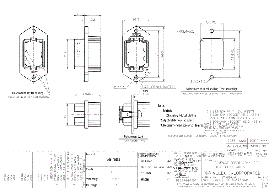 CRC, Compact Robot Connector (56377) 