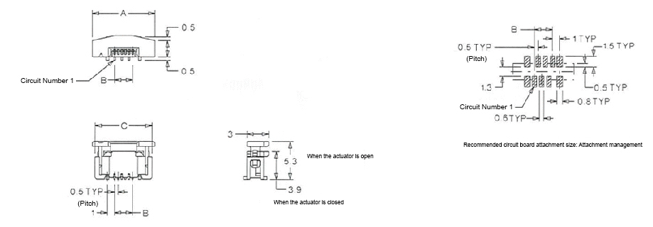 FFC-FPC (SMT) (52559) Straight Type 