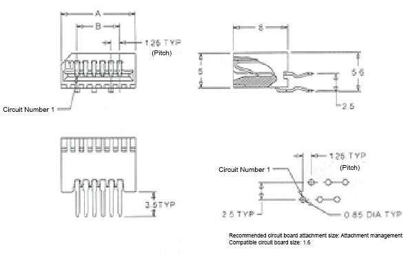 FFC-FPC (Through Hole) (52045) Straight Type 