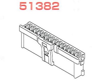 2.0 mm Pitch, MicroClasp Housing, Positive Locking Type 51382 