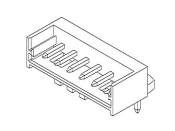 Micro-Latch? 2.00 mm Pitch Circuit Board Wafer Angle (53254) 