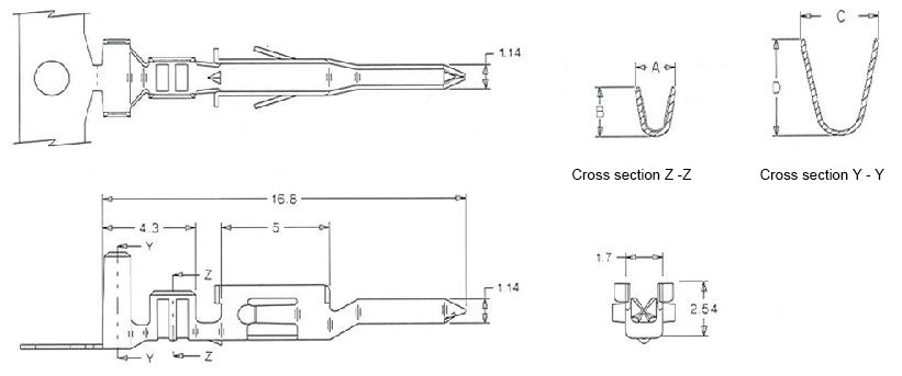 Mini-Fit Jr.? 4.2 mm Pitch Terminal (5558) 