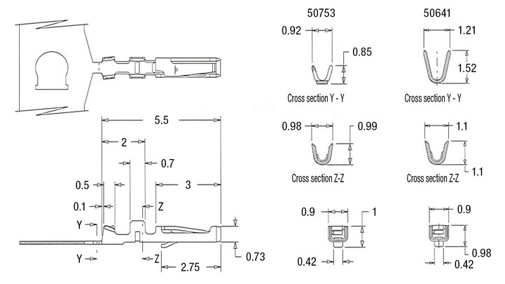 PanelMate? 1.25 mm Pitch PCB Terminal (50641) 