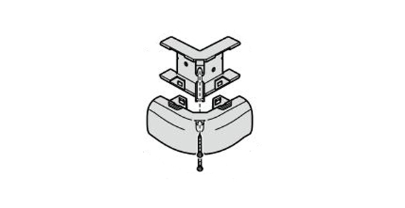 Cable Raceway Accessories: Outer Corner Bracket for Duct: Related images