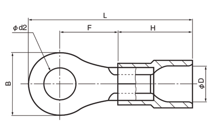 Round Type (R Type) Eco?Friendly Insulated Crimp Terminal For Copper Wire 