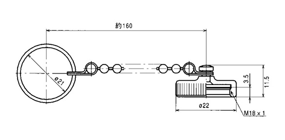 Dimensional drawing of NJW-16-AdCa