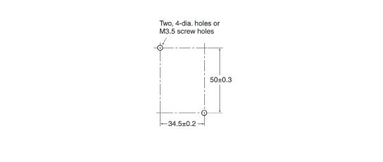 External dimensions of Terminal Relays G6B-4 ND