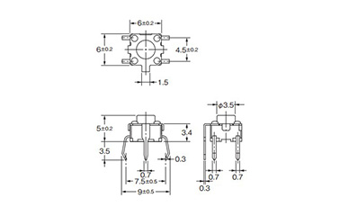 Tactile Switch B3F: related images