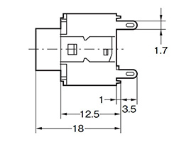 Small Push Button Switch A3A (Small Square Body): related images