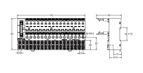 I/O Terminal P7TF-IS16/OS16/OS08: related images