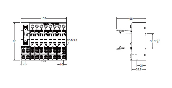 I/O Terminal P7TF-IS16/OS16/OS08: related images