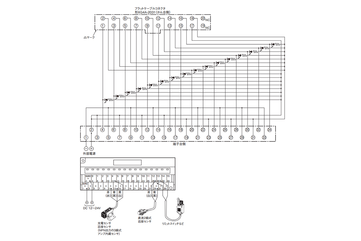 Connector-Terminal Block Conversion Unit (Common Type), XW2C-20G5-IN16: related image